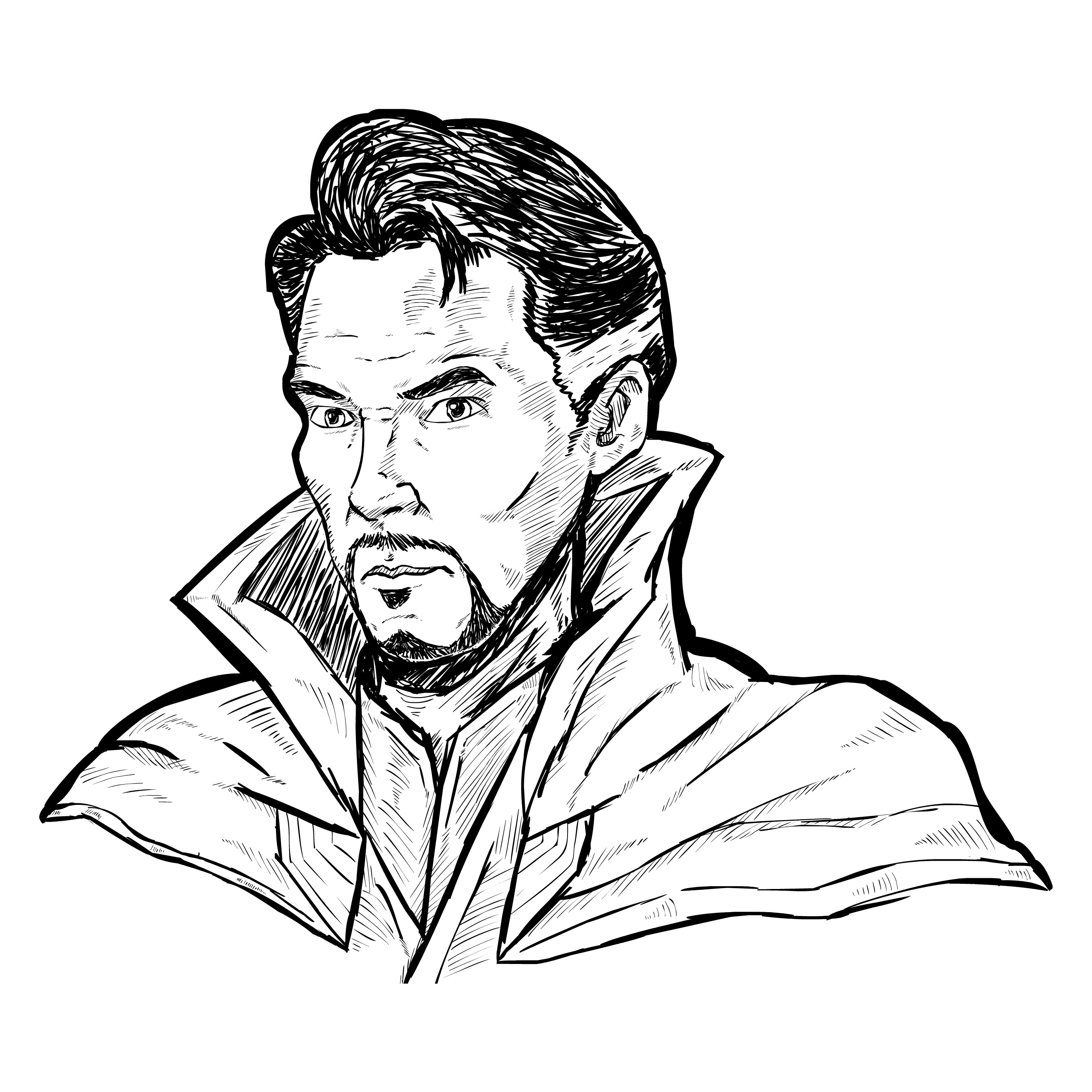 Awesome Doctor Strange Coloring Page - Free Printable Coloring ...