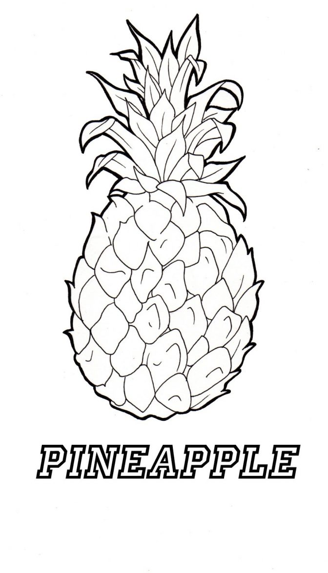 Outstanding Pineapple Coloring Sheets Photo Ideas – Dialogueeurope