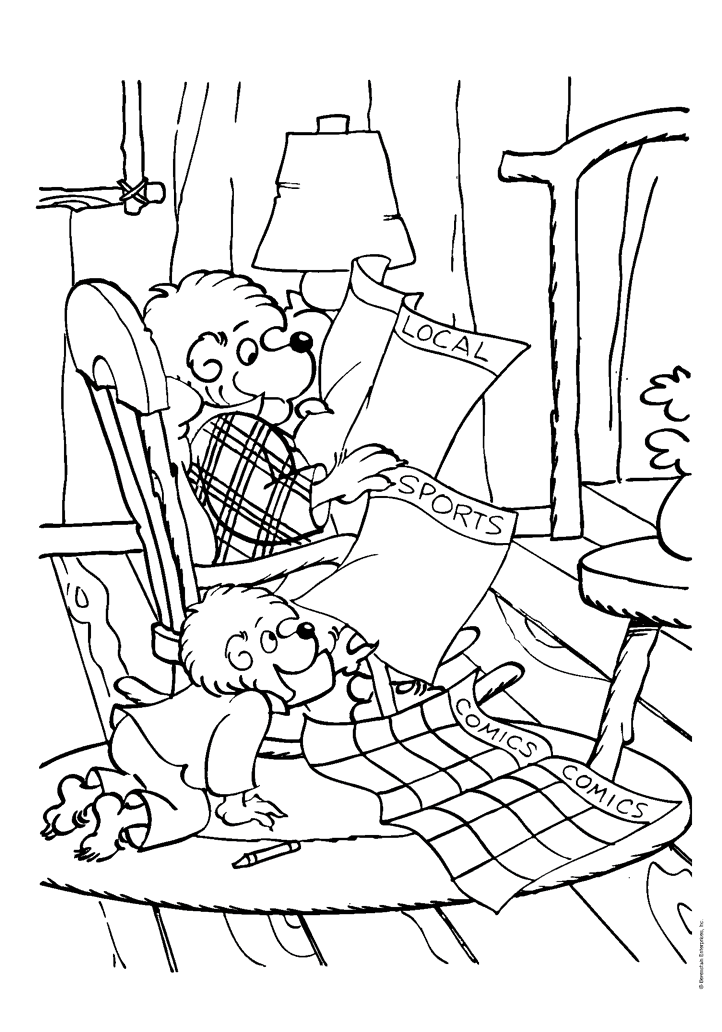 Berenstain Bears Coloring Page - Coloring Home