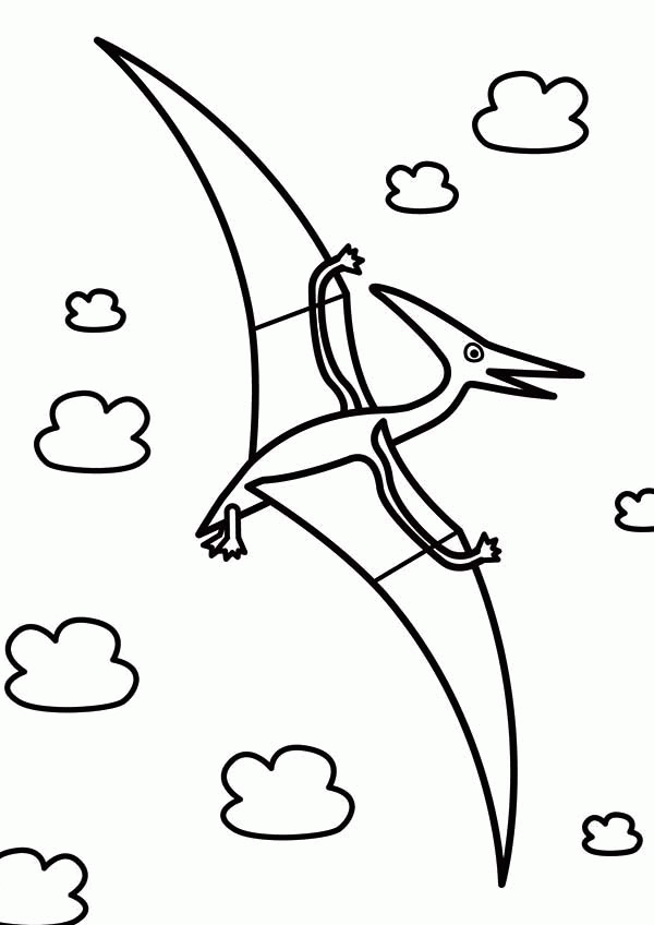 Pteranodon Coloring Page - Coloring Home