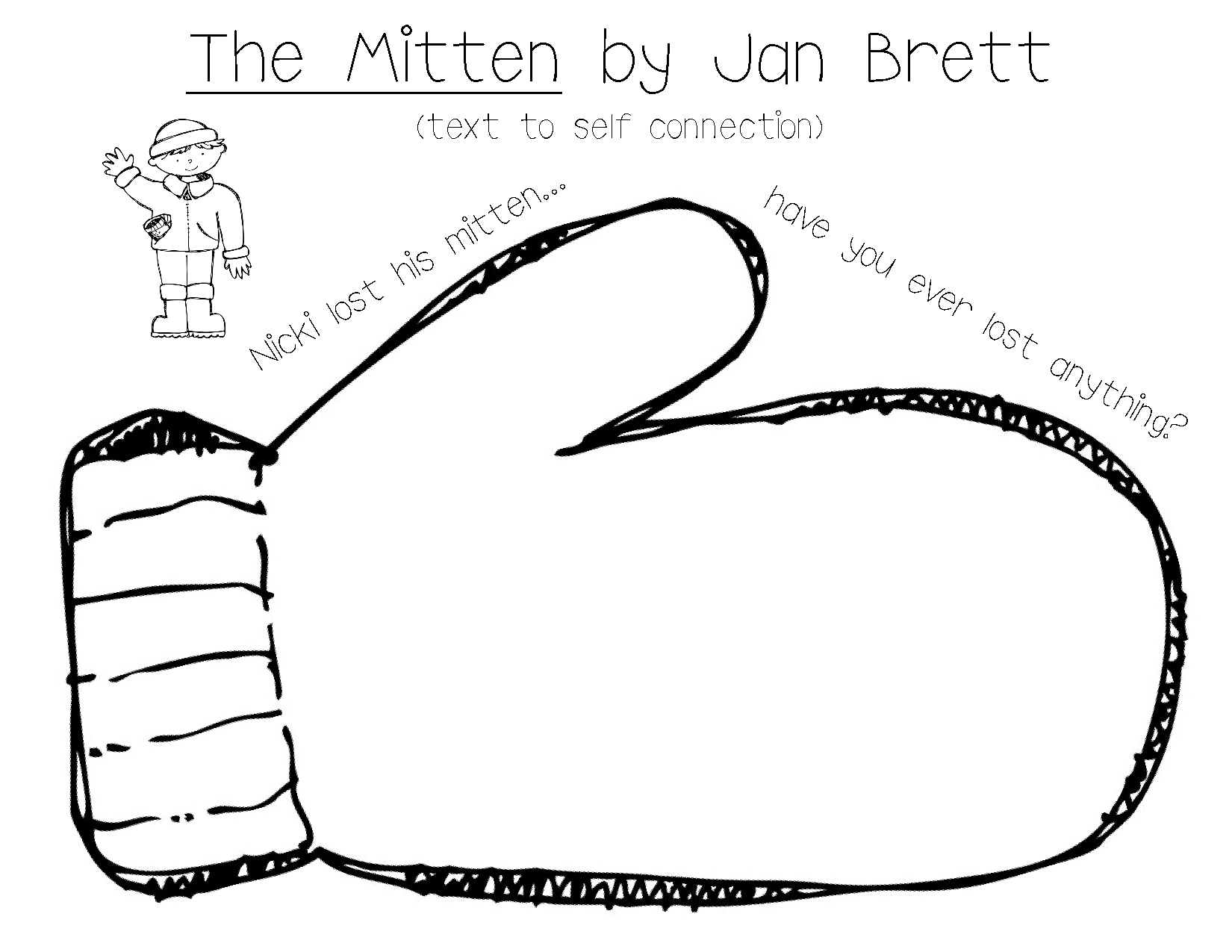 Jan Brett The Mitten Coloring Page Coloring Home