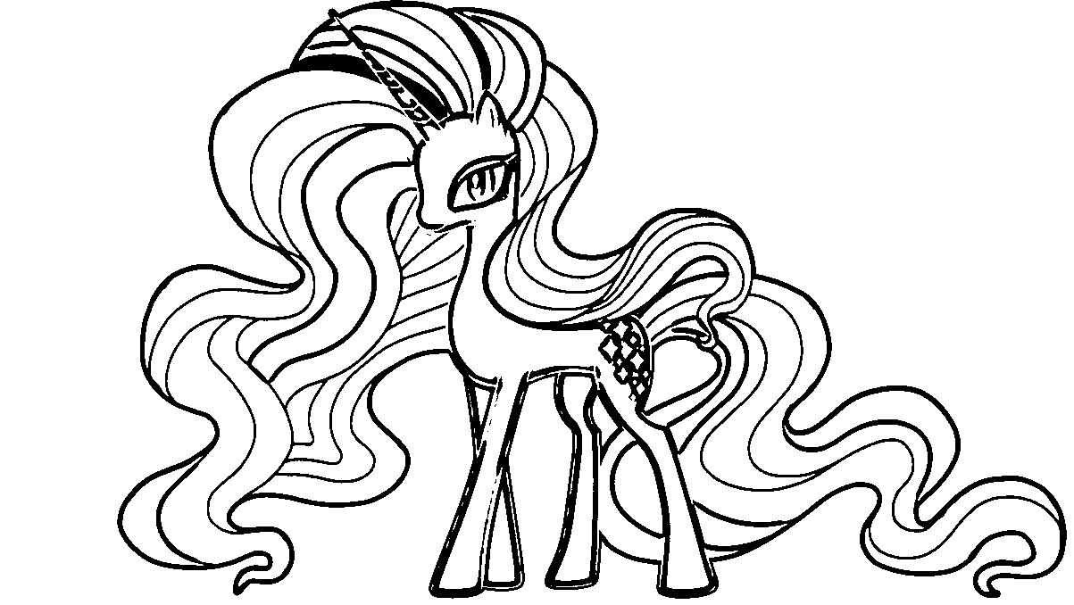 Coloring Page For My Little Pony Rarity   Coloring Home