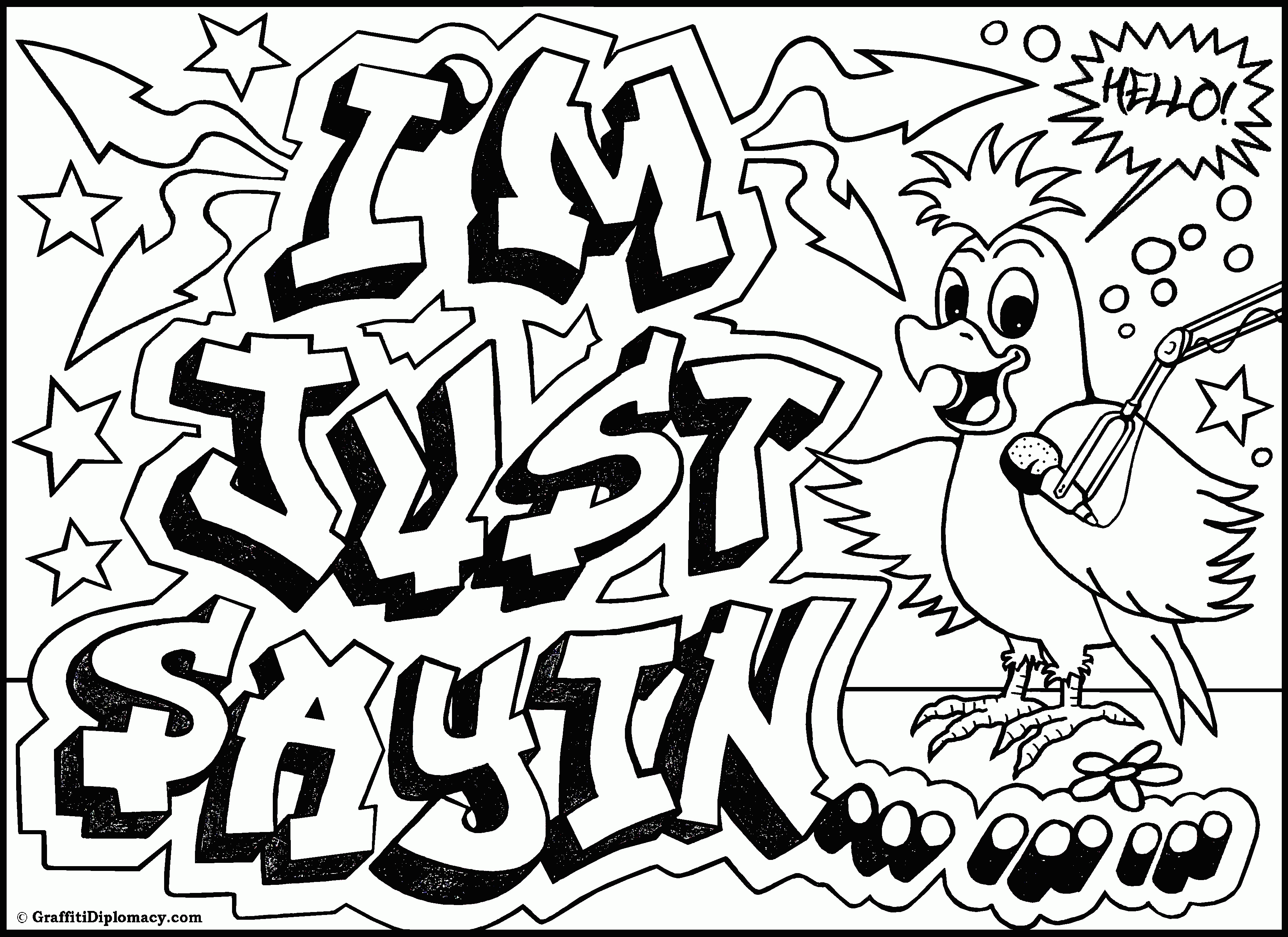 Ingenuity Free Coloring Pages Of Graffiti Spray Cans - Widetheme