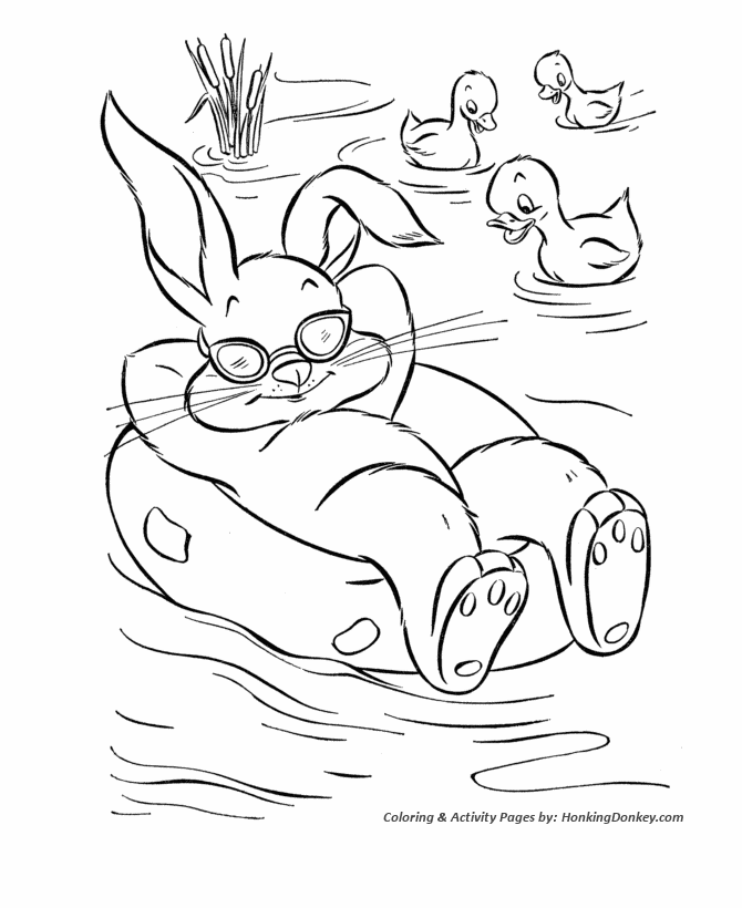 Peter Cottontail Coloring Pages - Peter Cottontail in Shades 