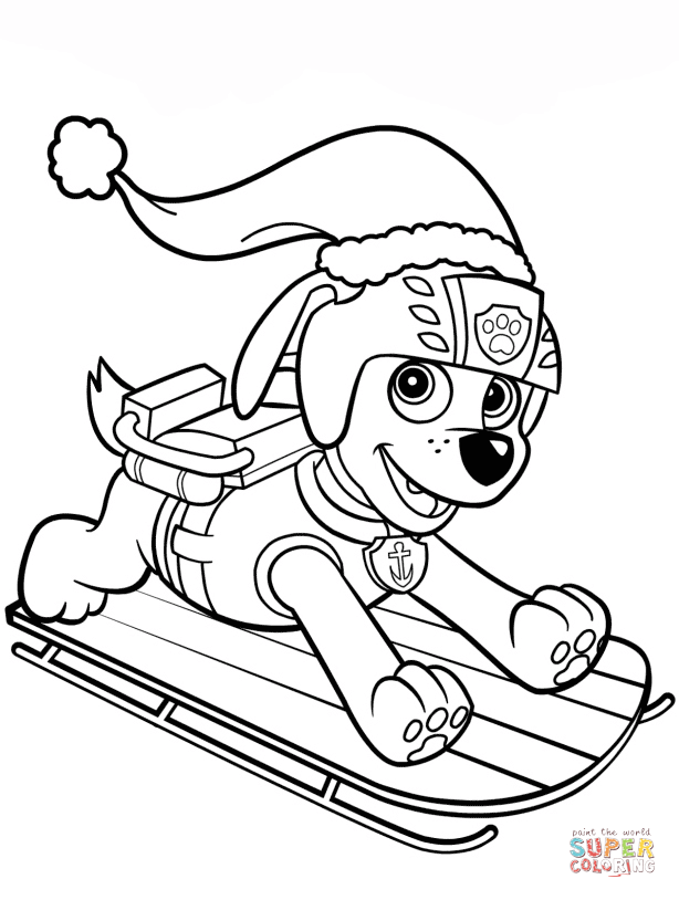 Zuma on Sled coloring page | Free Printable Coloring Pages