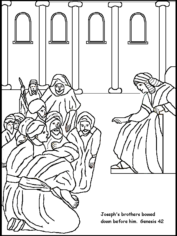 Joseph Forgives His Brothers Coloring Pages - Coloring Home