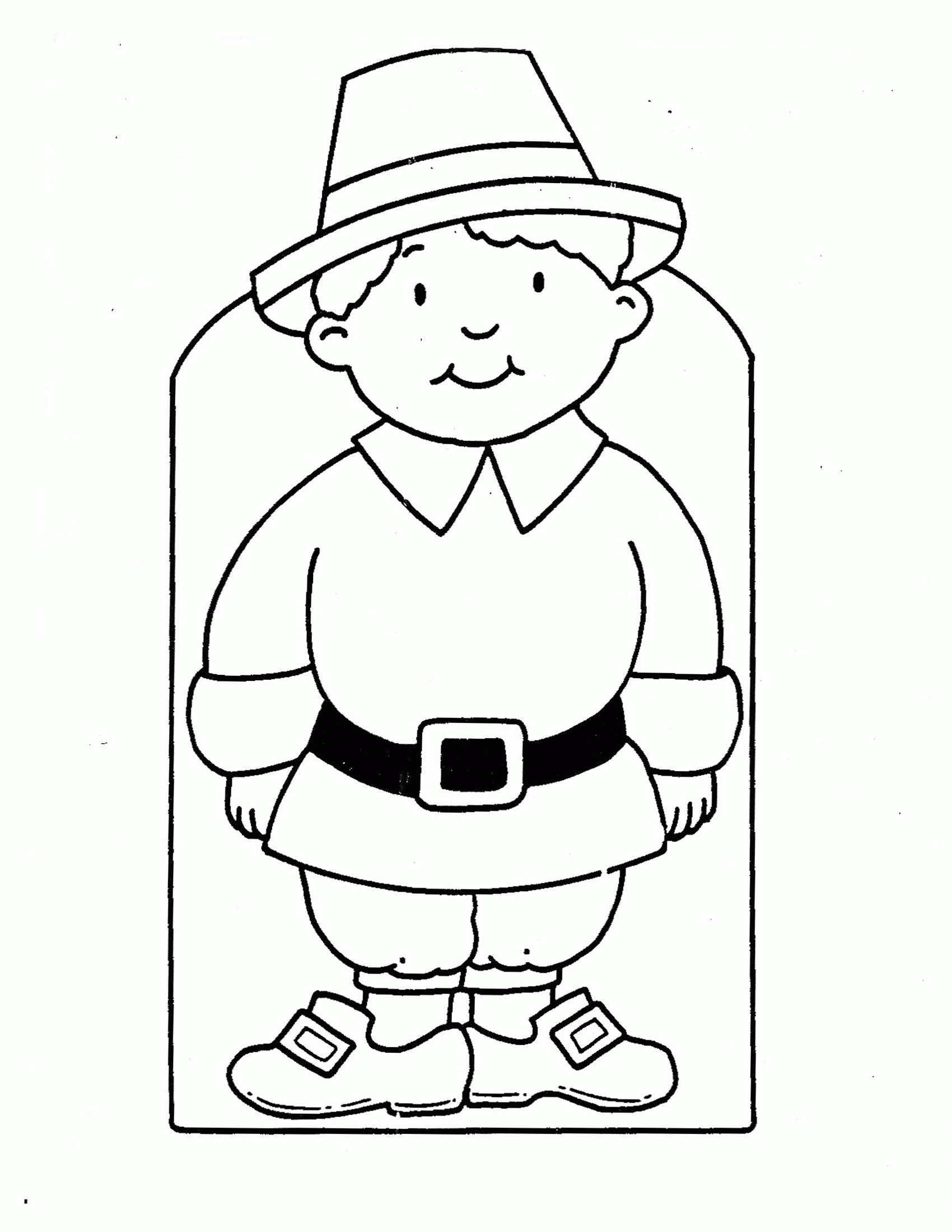 Coloring Pages Of Pilgrims   Coloring Home