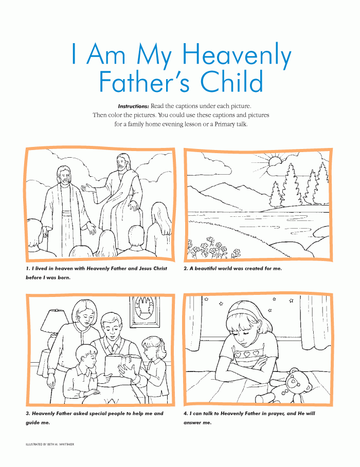 I Am A Child Of God Coloring Page - Coloring Pages for Kids and ...