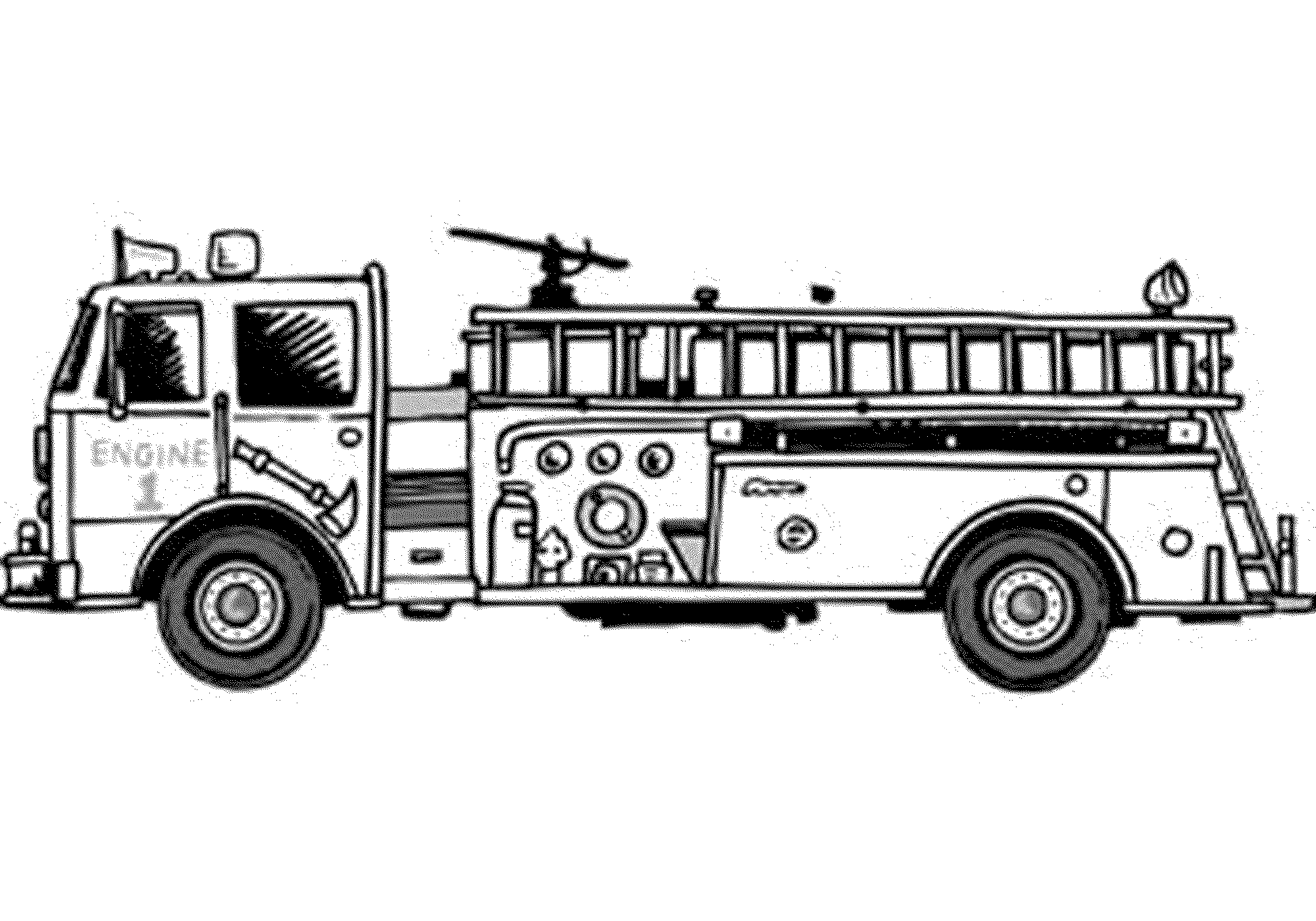 Download Fire Truck Dot To Dot Printables Pictures