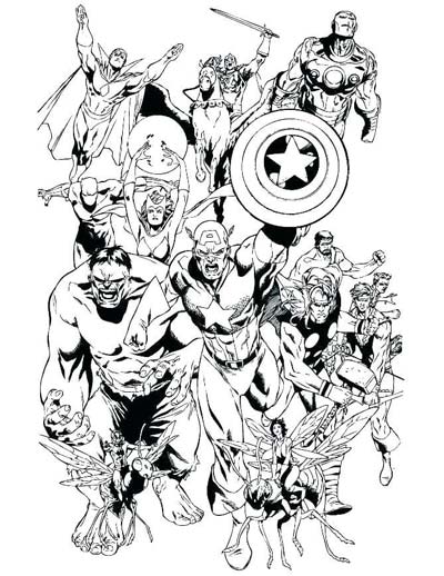 UPDATED] 101 Avengers Coloring Pages