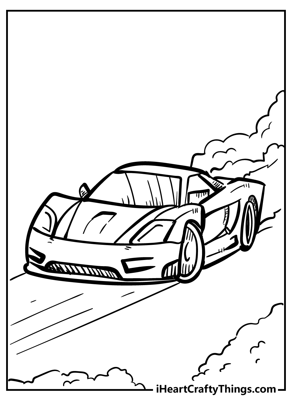 Cool Car Coloring Pages - 100% Original And Free (2023)