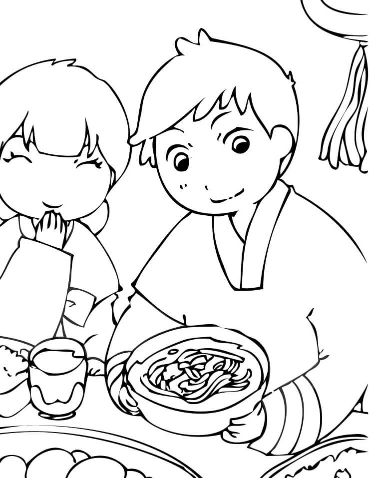 South Korean Coloring Page - Free Printable Coloring Pages for Kids