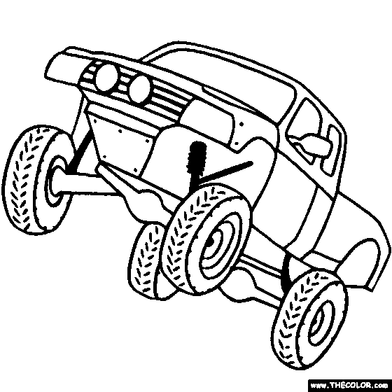 Off Road Vehicle Coloring Page | Color Off-Road