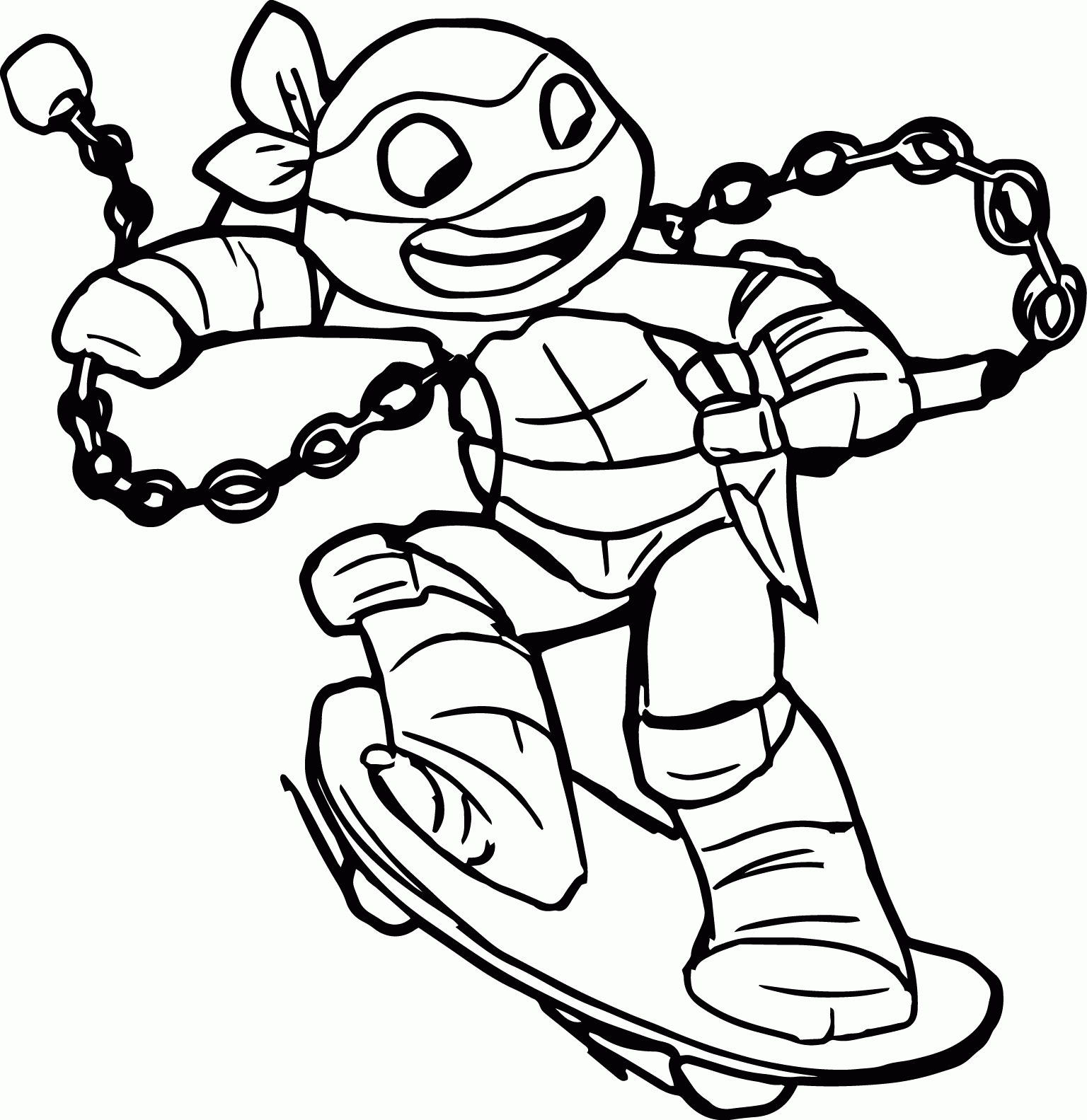 Adult Ninja Turtle Coloring Pages - Coloring Pages For All Ages