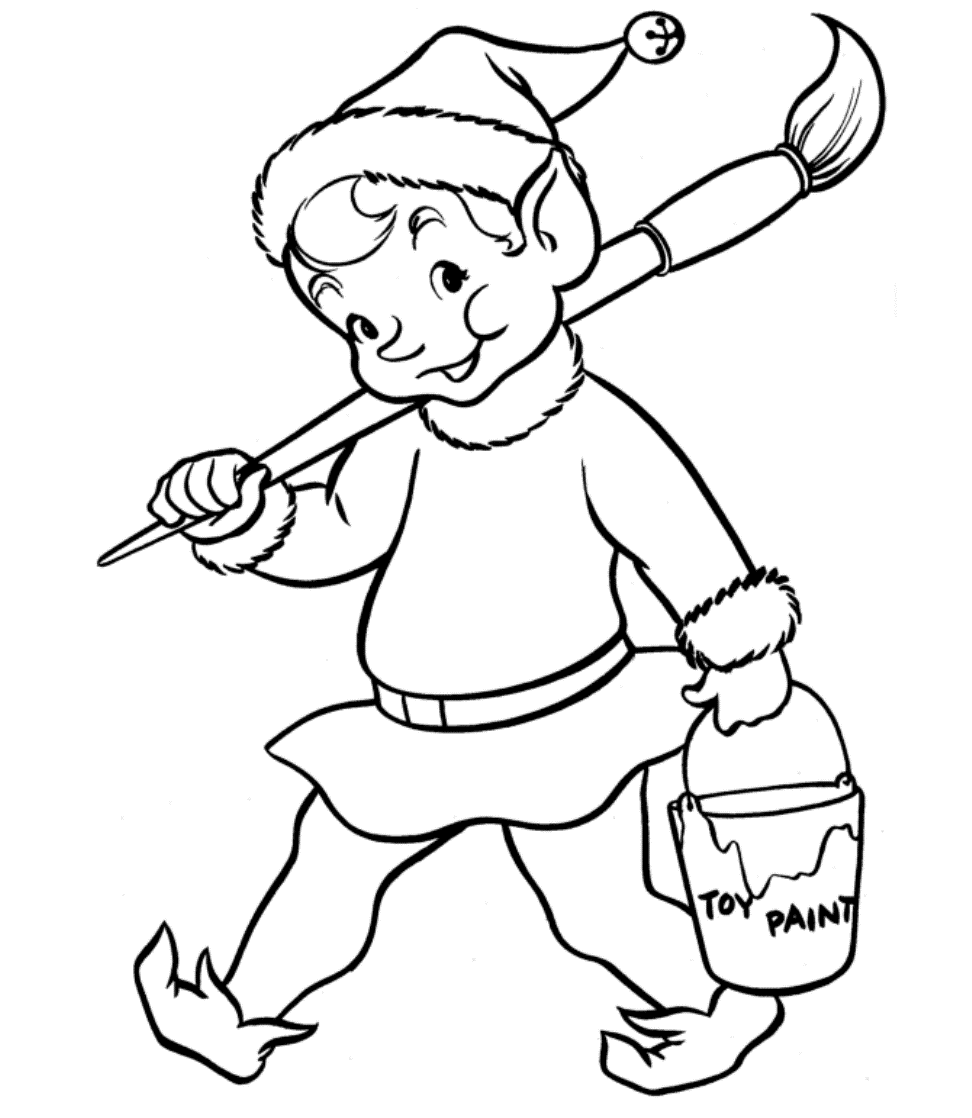 Elf Coloring Pages - Koloringpages