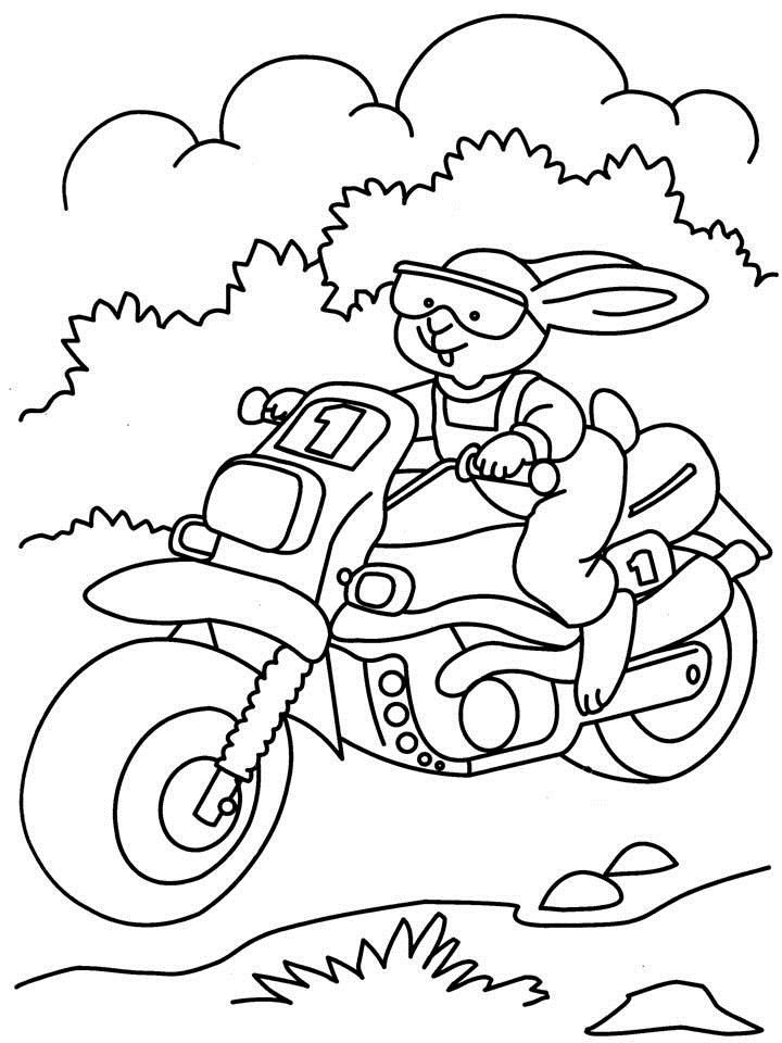 7 Pics of Bicycle With Rider Coloring Page - Bike Riding Coloring ...