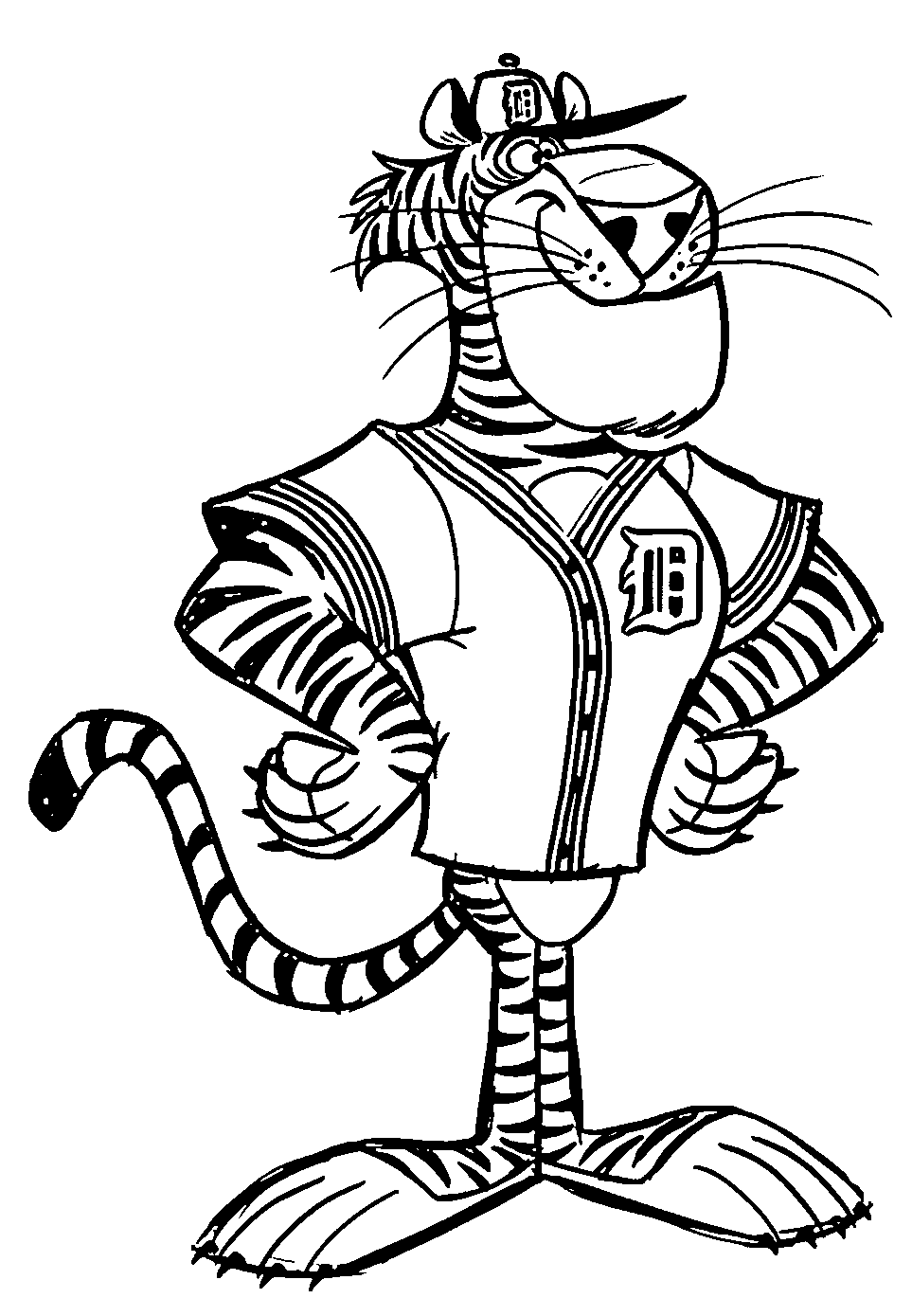 Download Detroit Tigers Coloring Pages - Coloring Home