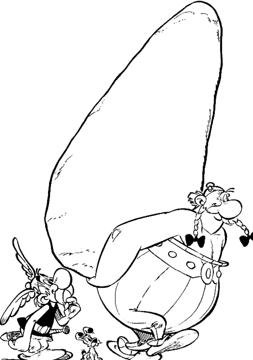 Printable Cartoon Coloring Pages For Kids Asterix And Obelix ...