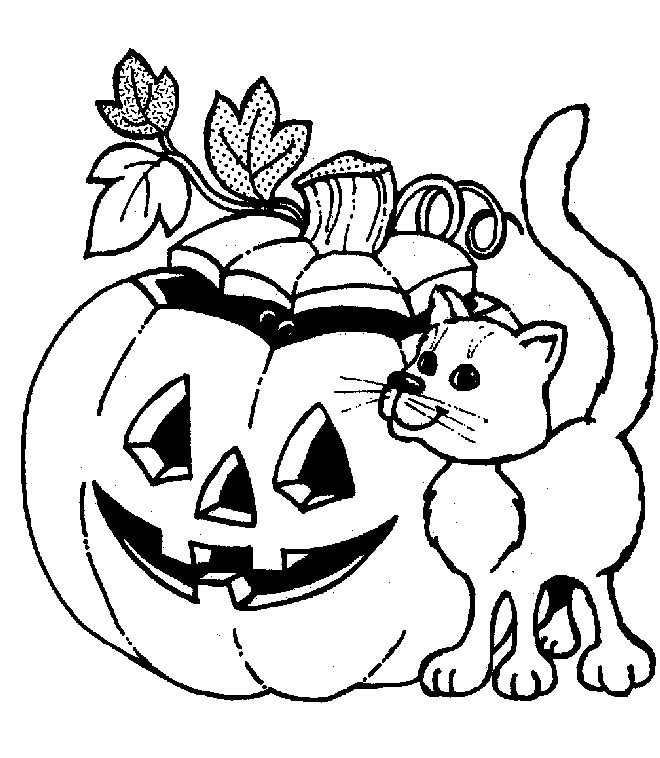 Free Kids Coloring Pages Halloween | Sesiweb.us