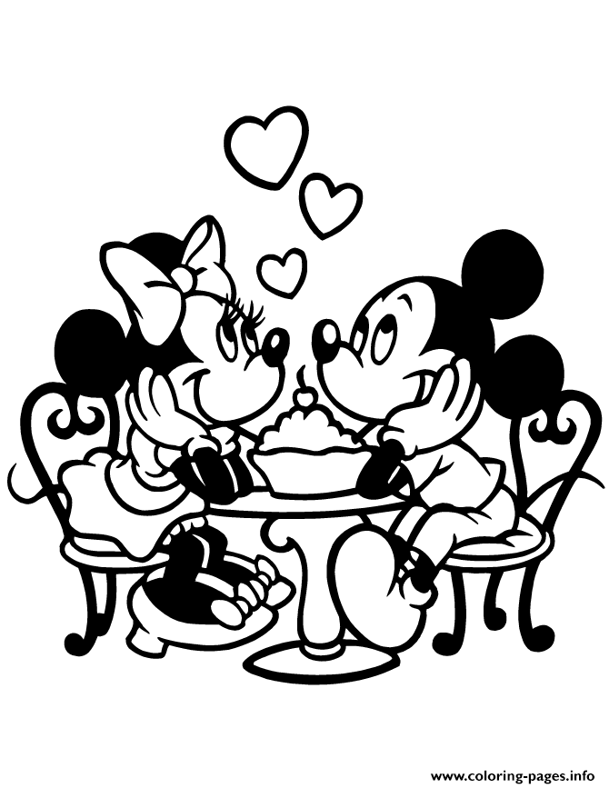 Print disney mickey and minnie mouse valentine love disney ...