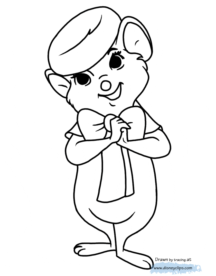 the rescuers coloring pages