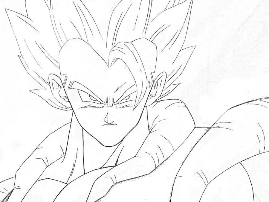 Gogeta Coloring Pages for Pinterest