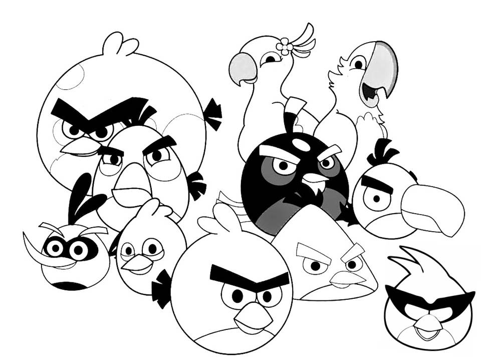Angry Bird Coloring Pages Pdf Coloring Home