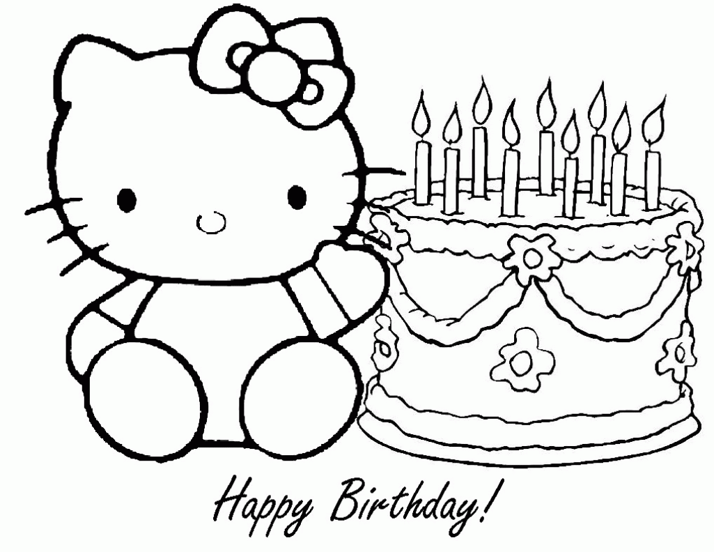 Free Printable Happy Birthday Coloring Sheets - High Quality ...