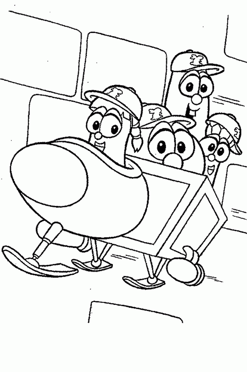 Printable Veggie Tales Coloring Pages | Coloring Me