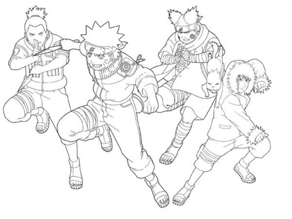 Naruto - Coloring Pages for Kids and for Adults