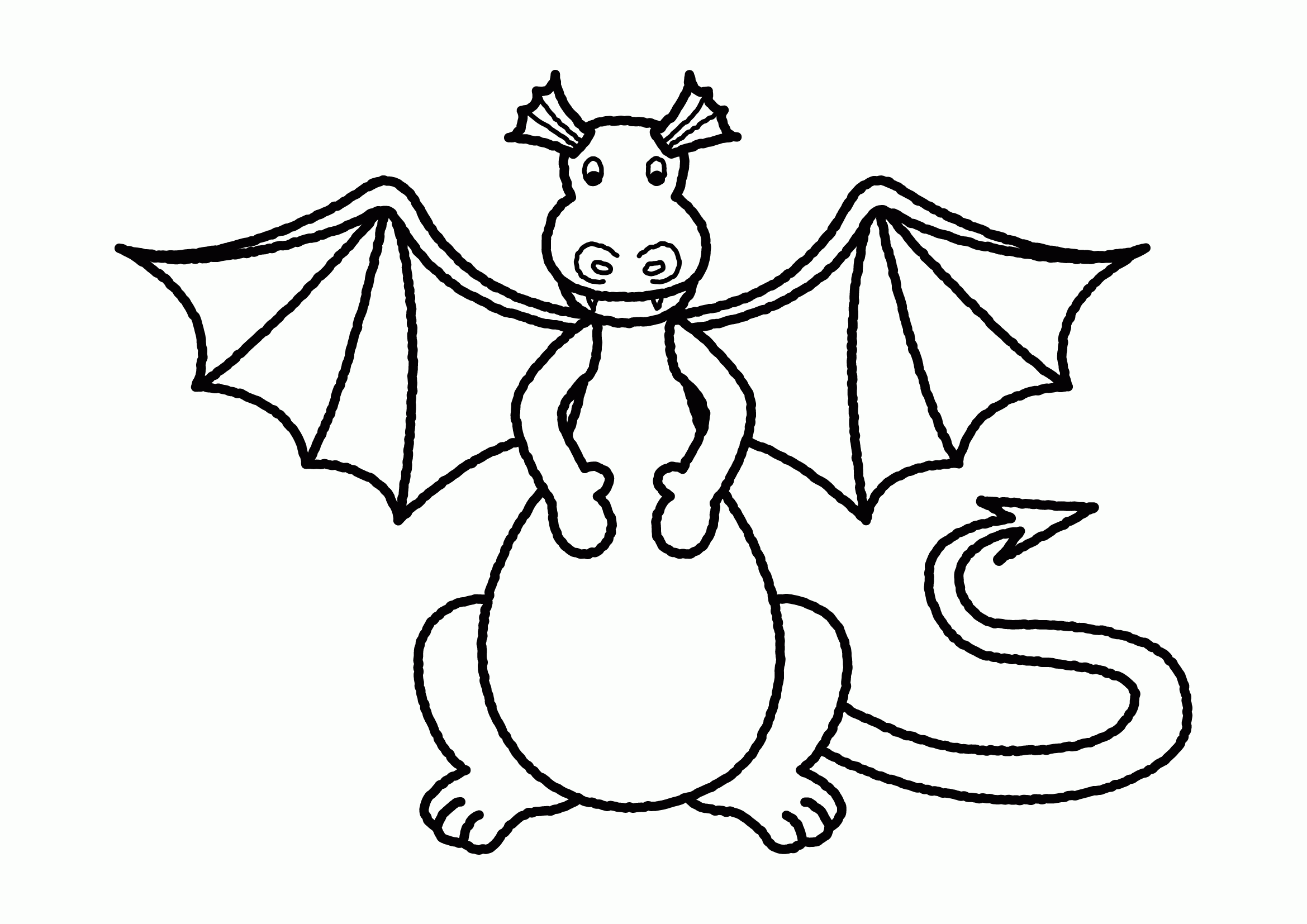 Download Flying Dragon Coloring Pages Cute - Coloring Home