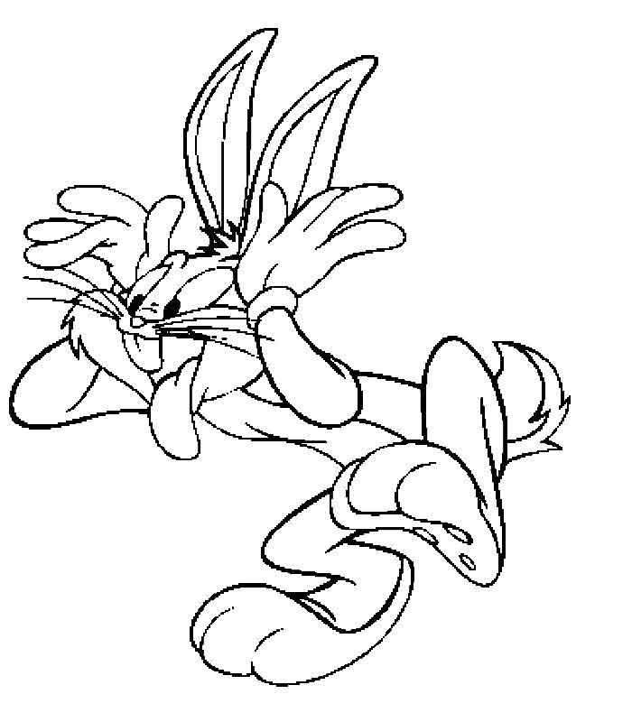 Bugs Bunny Coloring Page - Coloring Pages for Kids and for Adults