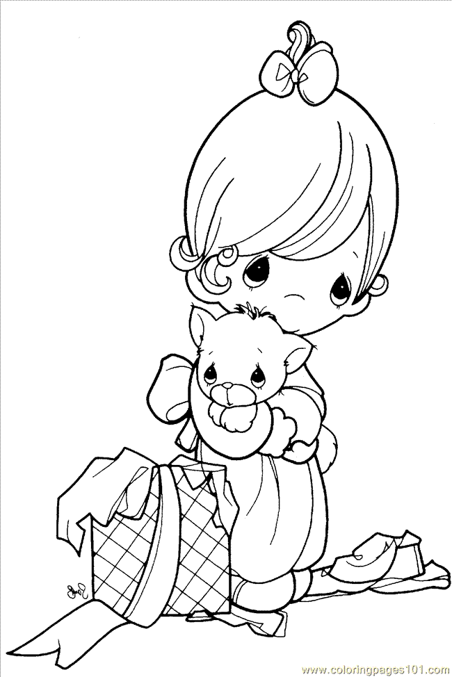 Free Printable Precious Moments Angel Coloring Pages Angel Help A ...