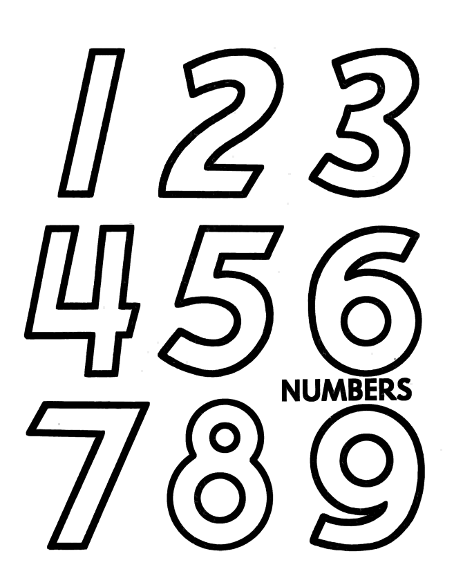 Printable Number Coloring Pages for Preschool - Get Coloring Pages