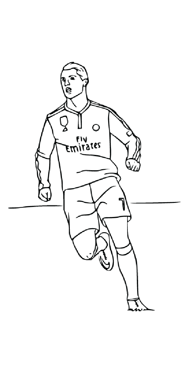 Cristiano Ronaldo 2 Coloring Page - Free Printable Coloring Pages for Kids