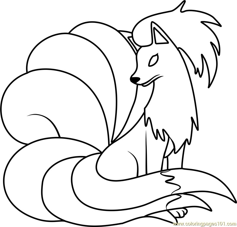 Vulpix Coloring Pages - Coloring Home