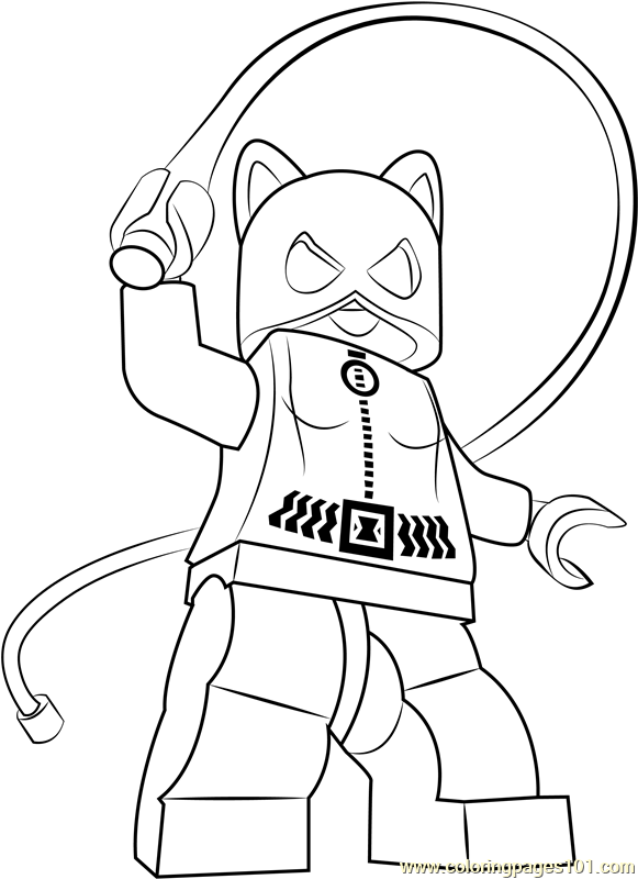 Lego Catwoman Coloring Page - Free Lego Coloring Pages ...