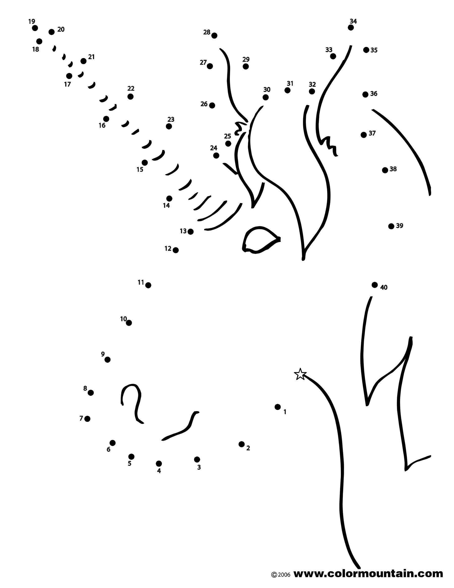 Coloring Pages : Coloring Outstanding Dot To Pagesee For Paw ...