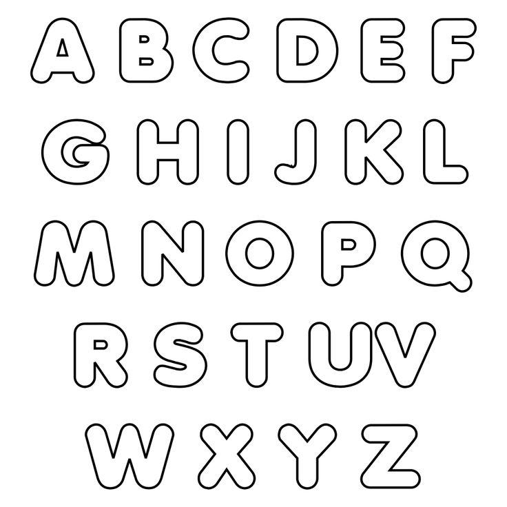 Bubble Letters Coloring Pages | Bubble letter fonts, Printable alphabet  letters, Alphabet letters to print