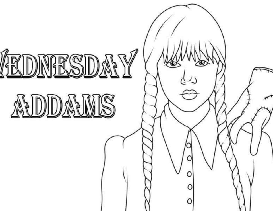 Wednesday Coloring Pages 