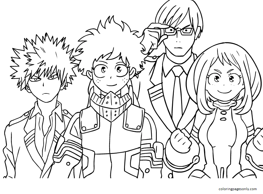 My Hero Academia Coloring Pages - Coloring Pages For Kids And Adults