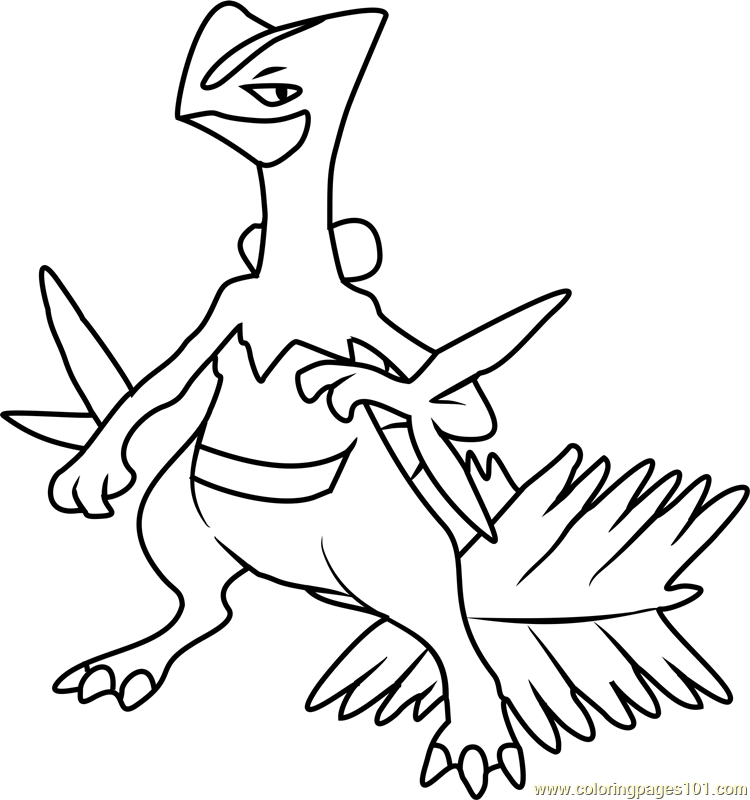 Sceptile Pokemon Coloring Page for Kids - Free Pokemon Printable Coloring  Pages Online for Kids - ColoringPages101.com | Coloring Pages for Kids