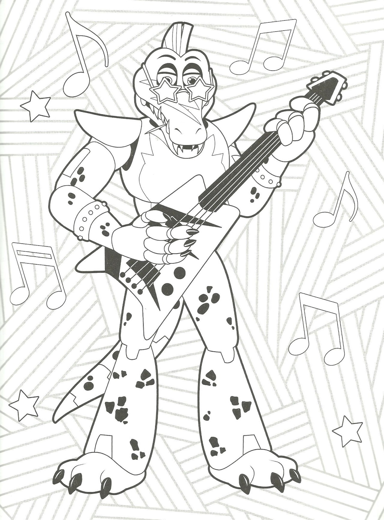 Okigari — Glamrock coloring pages.