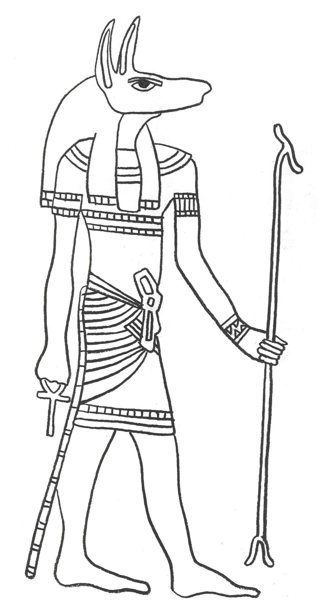 Egyptian God Coloring Pages Coloring Home 