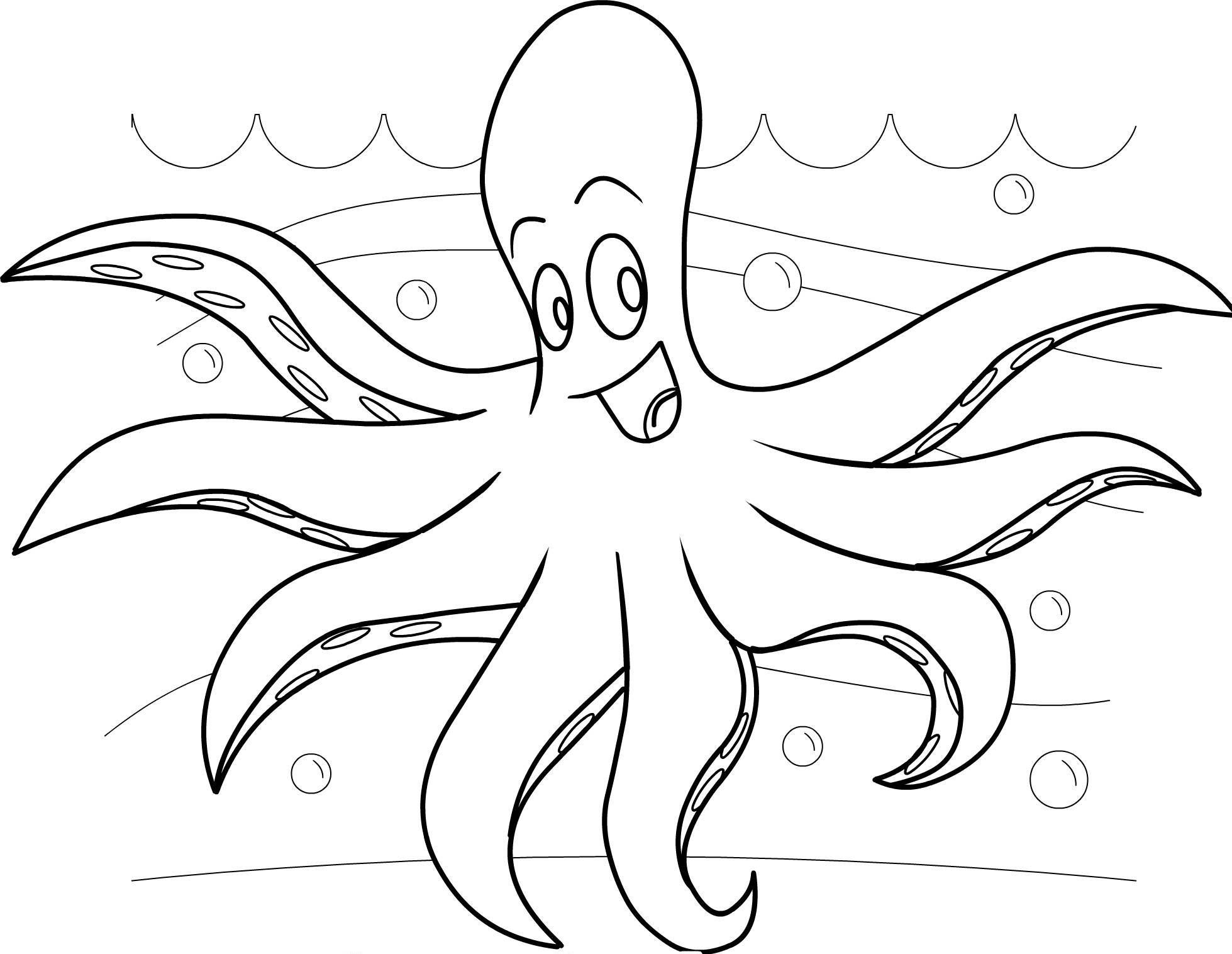 Octopus Colouring Pages - Colorine.net | #20596