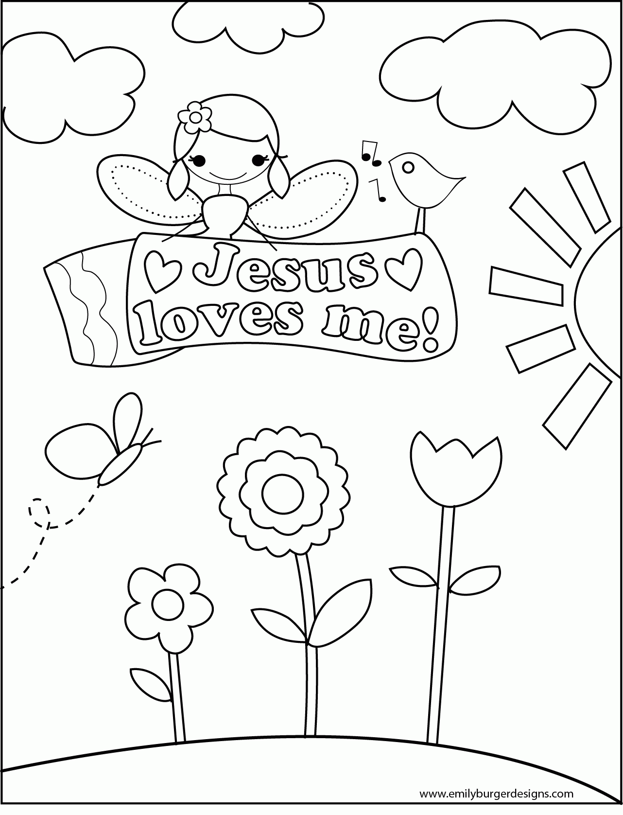 8 Pics of Coloring Pages About Jesus' Love - Jesus Loves Me ...