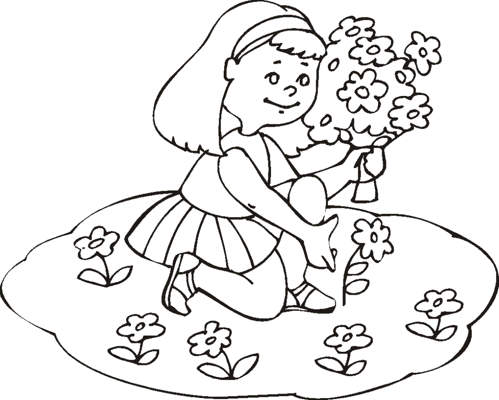 coloring pages of summer fun with flowers for girls 2014 ...