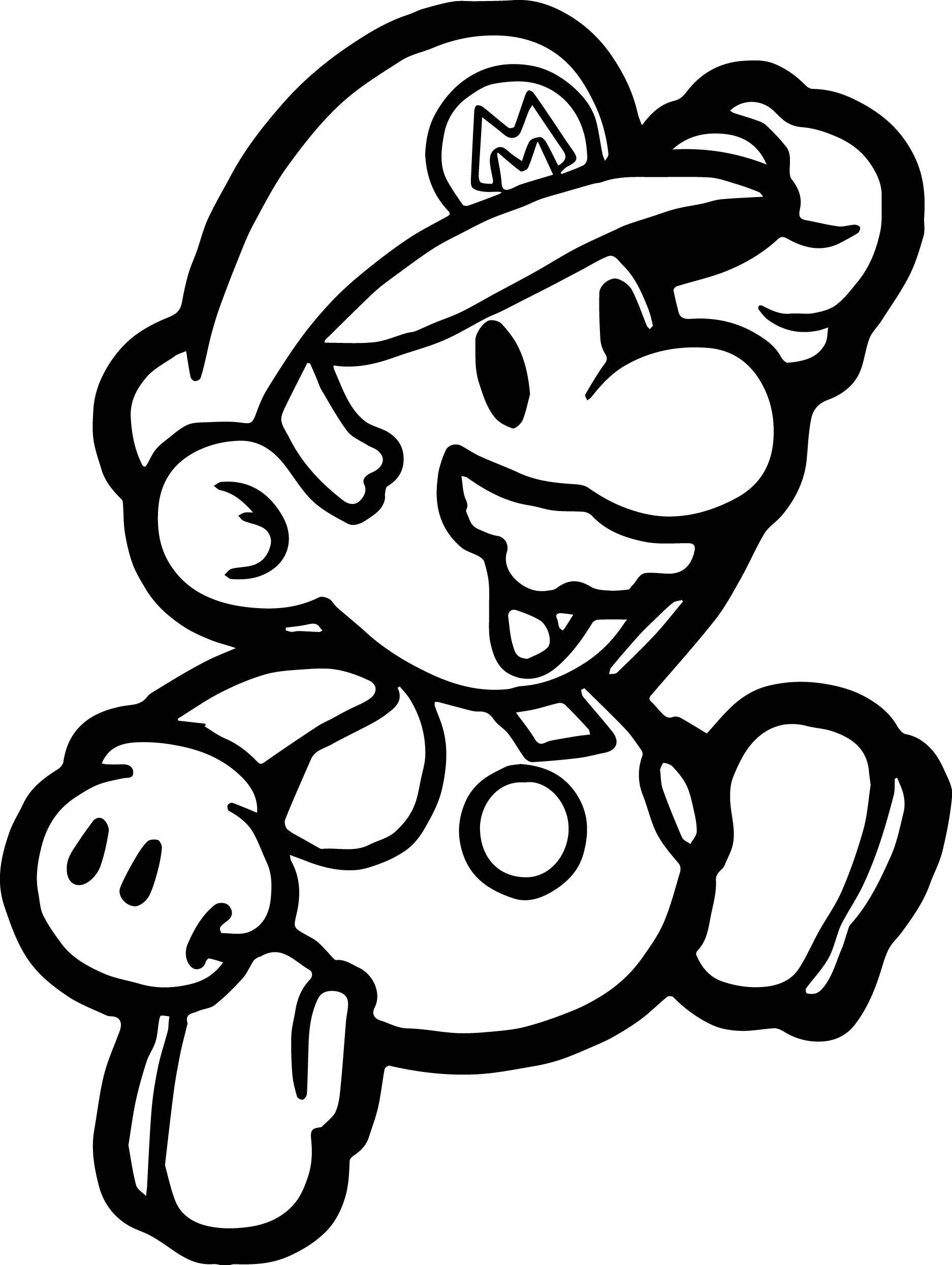 Super Mario Printable Coloring Pages