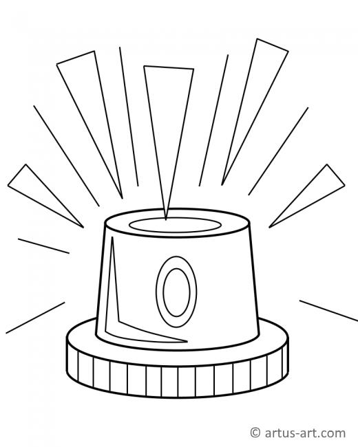 Police Siren Coloring Pages Coloring Pages