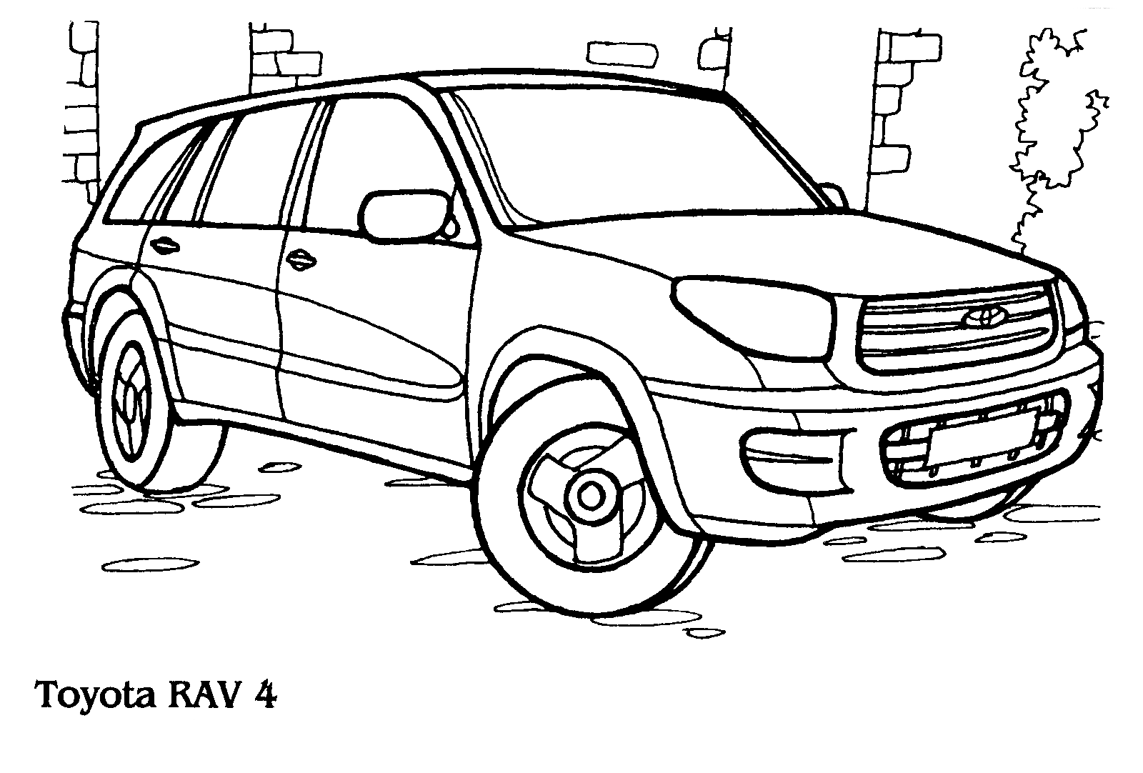 Coloring page - Toyota RAV4